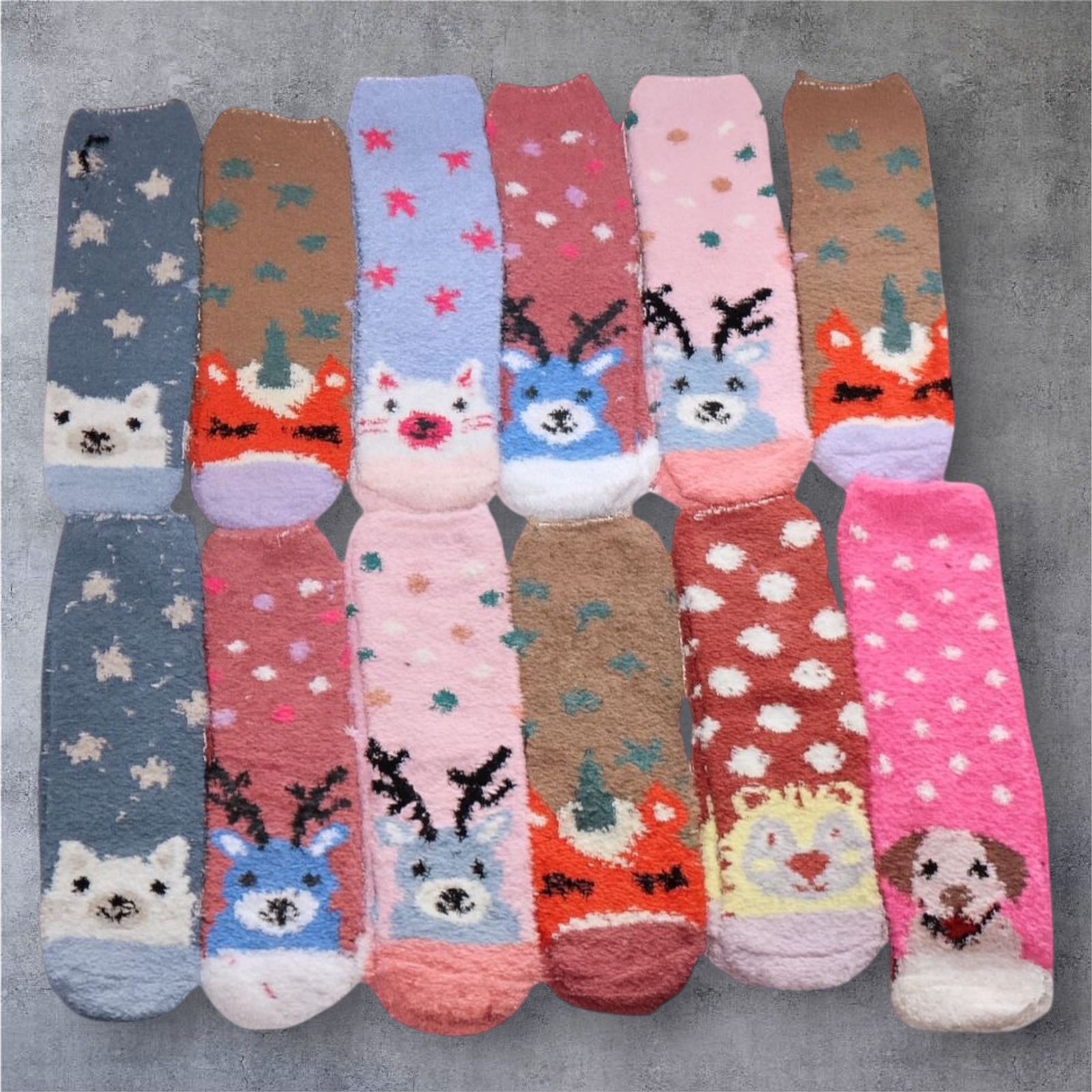 Medias Peluche PAQ X12
