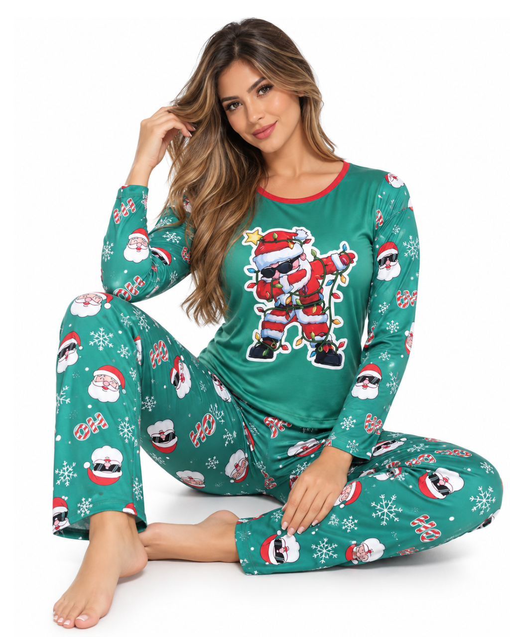 Pijama Navideña Dama ML