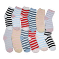 Medias de Peluche Rayadas PAQ X12