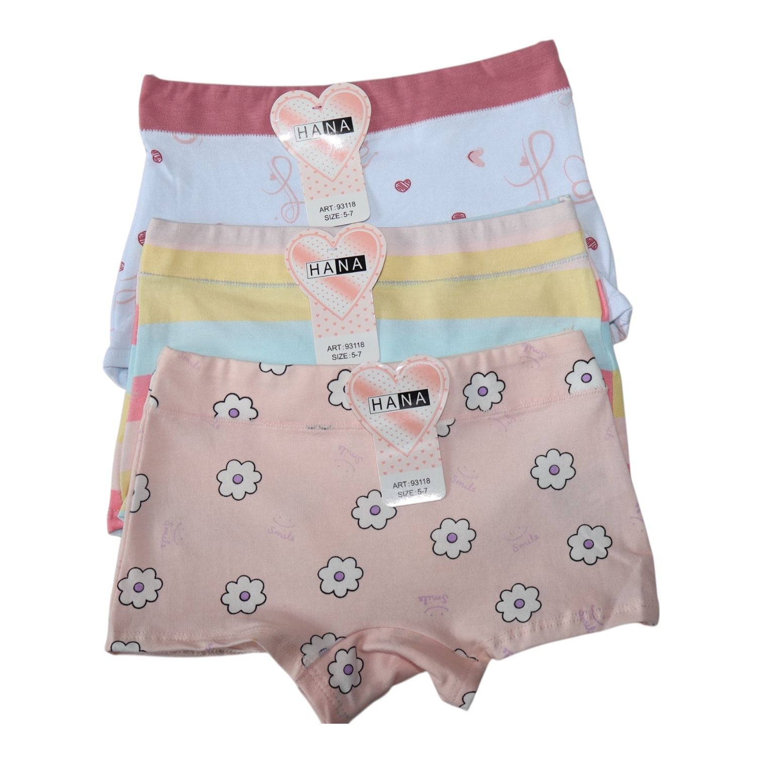 Boxer de Niña HANA PAQ X3